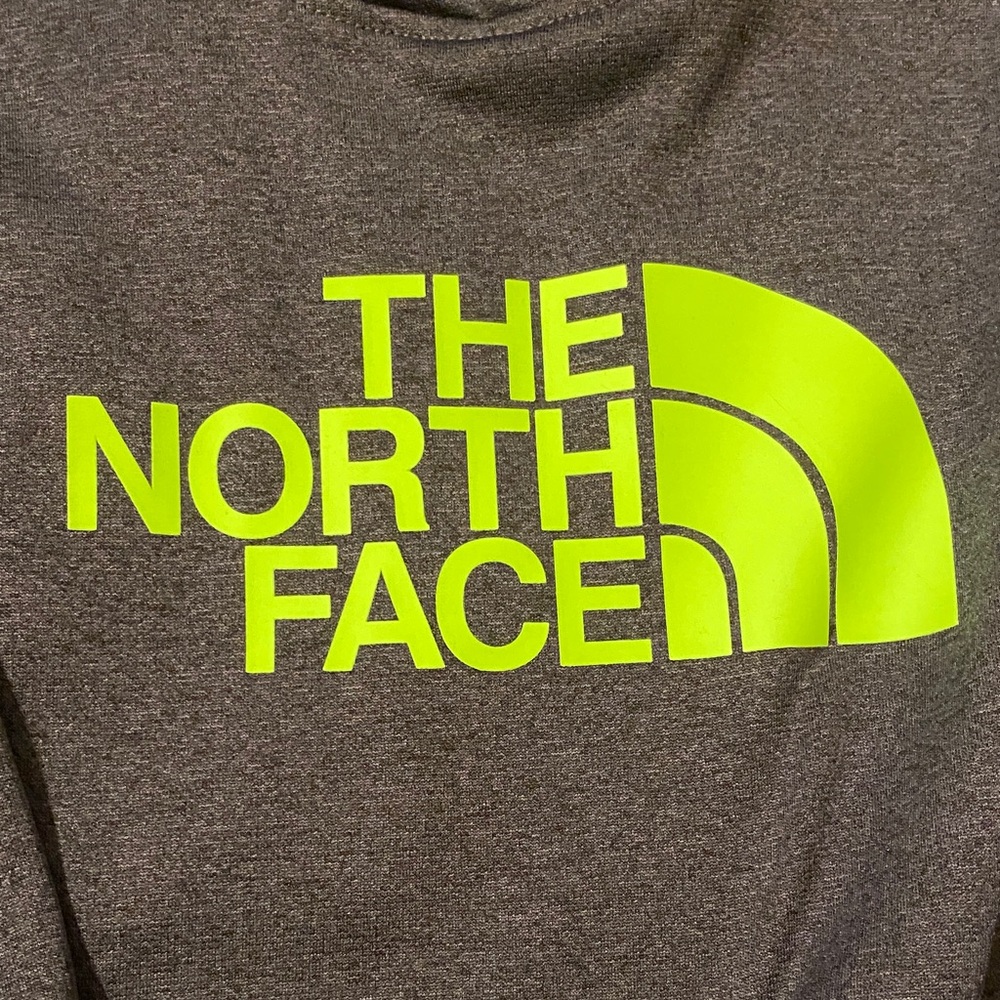 The North Face Women’s Hoodie in Black with Neon Green Logo - Picture 3 of 5